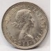 NEW ZEALAND 1965 . SIXPENCE . ERROR . BROKEN WING WITH DIE FILLED WING
